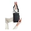 Unique Market Schwarze Damen-Handy-Umhängetasche mit 3 Fächern