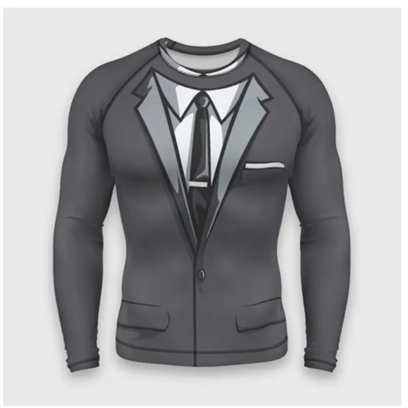 Men's Street Hip-hop Cosplay Funny And Personalized Round Neck Long Sleeved Fashion Casual Top
