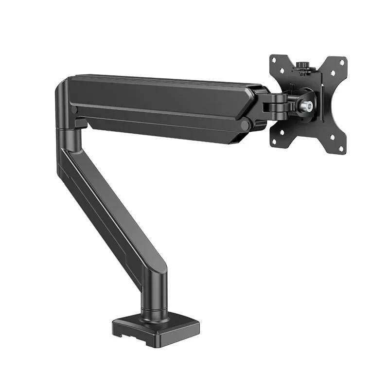 13-35 Inch Black White Monitor Stand, Ergonomic Adjustable Bracket, Space Saving for Home Office Use, Perfect Gift