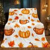 1pc Pumpkin Coffee Blanket-Lightweight Home Furnishings Bedding Blanket 280gsm Suitable for Sofas Beds Travel Camping Living Rooms Offices Sofas Chair
