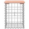 VidaXL Design Gabion Garden Bench 33x31x42 Cm Solid Douglas Wood 834327