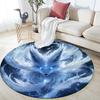 Nine-Tailed Fox pattern round rug,Carpet Rug for Living Room Bedroom  Playroom ,Non-slip Floor Mat,Holiday Gifts and Birthday Gifts.