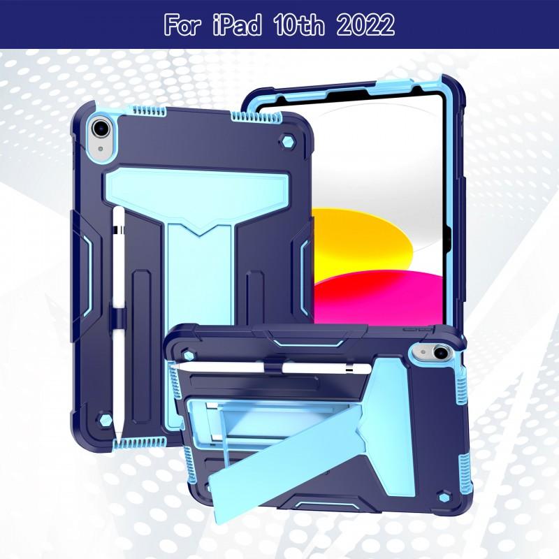IPad 11th Gen Case With T-Shaped Stand Support Full Coverage Shockproof Silicone Cover 10th 10.9 Inch