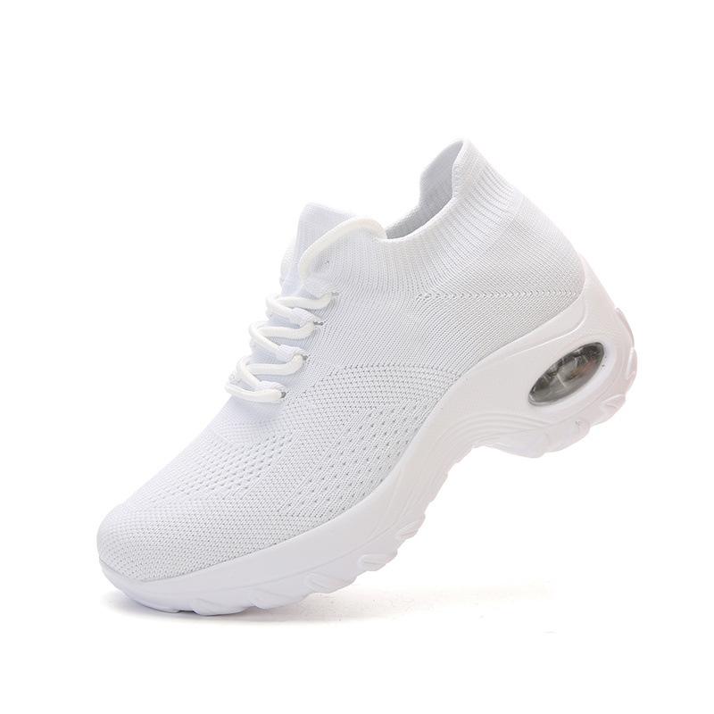 Neue Damenschuhe in Übergröße neue Sportschuhe Rocking Shoes Freizeitschuhe Laufschuhe Damen Flying Woven Socken Schuhe