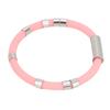 Anti Static Wrist Strap 8 Rings Pink Waterproof Washable Comfortable Wearing Silicone Bracelet for Jogging Winter