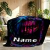 Custom Name Personalized Jinx Print Blanket, Home Decor, Bedroom, Sofa, Camping, Couch, Gifts for Birthday ChristmasEnthusiasts