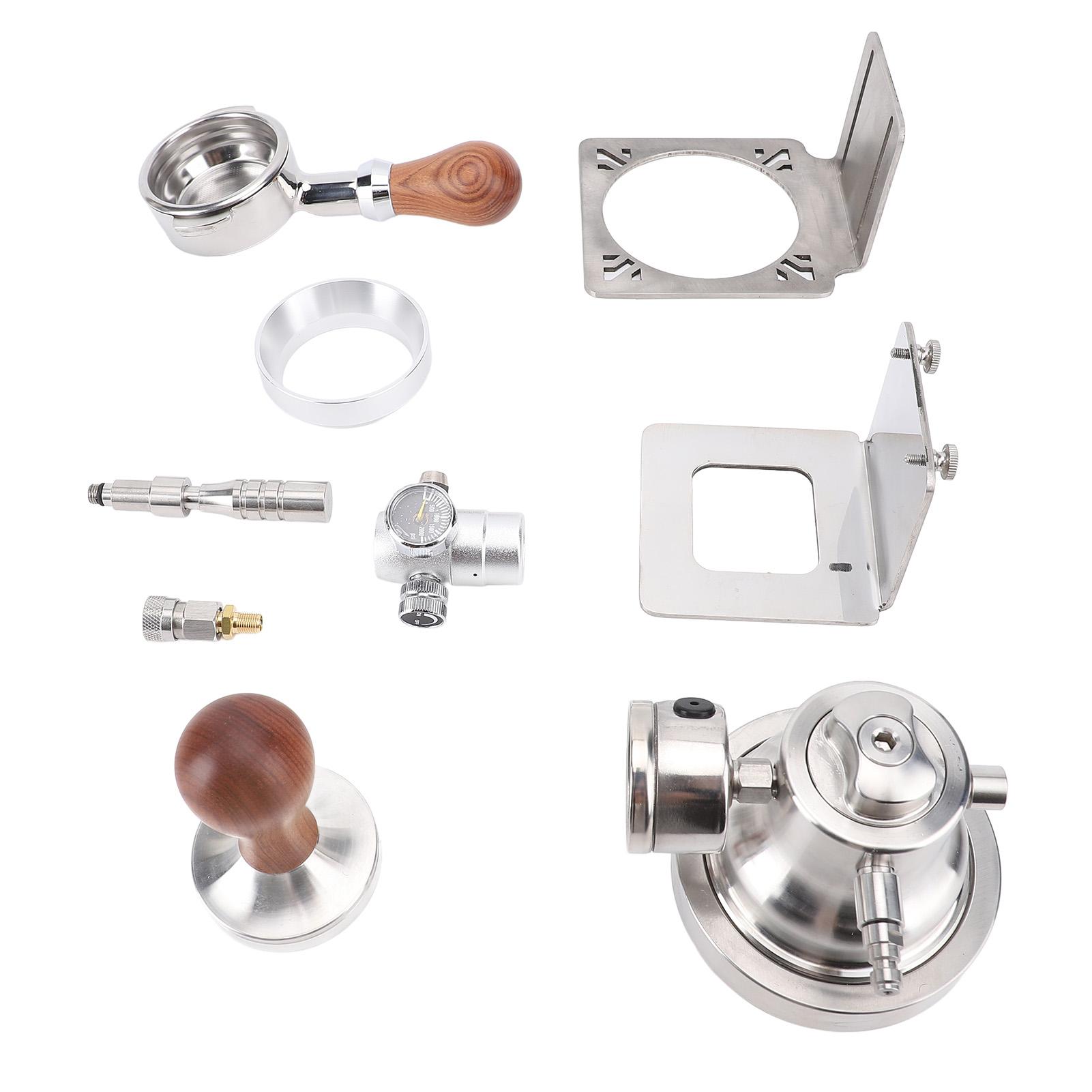 

Portable Pneumatic Coffee Machine Stainless Steel Coffee Maker Professional Coffee Maker with Pressure Gauge for Outdoor