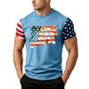 Men's Loose Fit Short Sleeve T Shirt American Flag Print Casual Summer Daily Wear Father's Day Independence Day Top