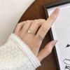 2 Stück Modische Ringe mit Herz-Ausschnitt Öffnungsringe Bequem zu tragen Fingerringe Party-Accessoire Ringe Metalltextur