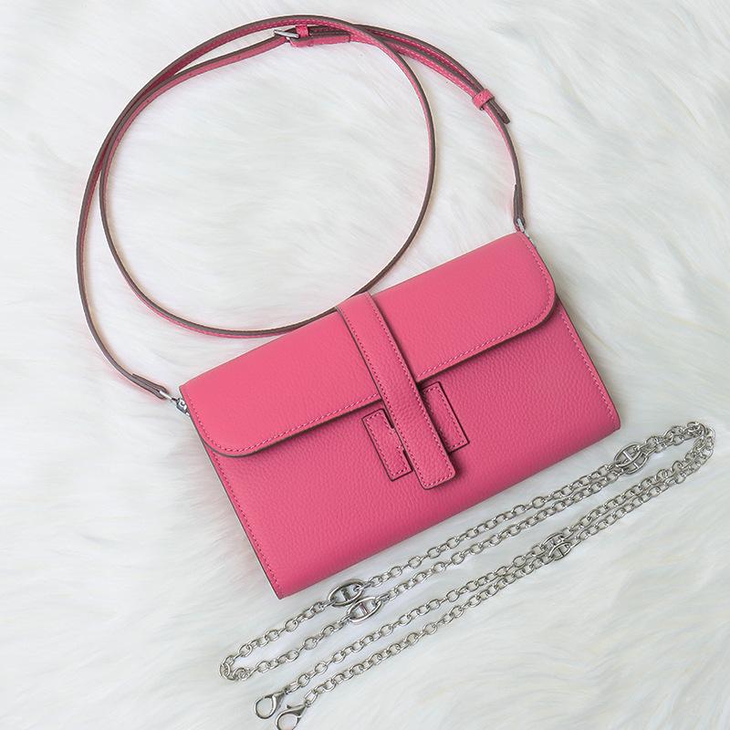 Pierwsza warstwa skóry bydlęcej długi damski portfel nowy świński nosek wielofunkcyjna torebka skórzany portfel