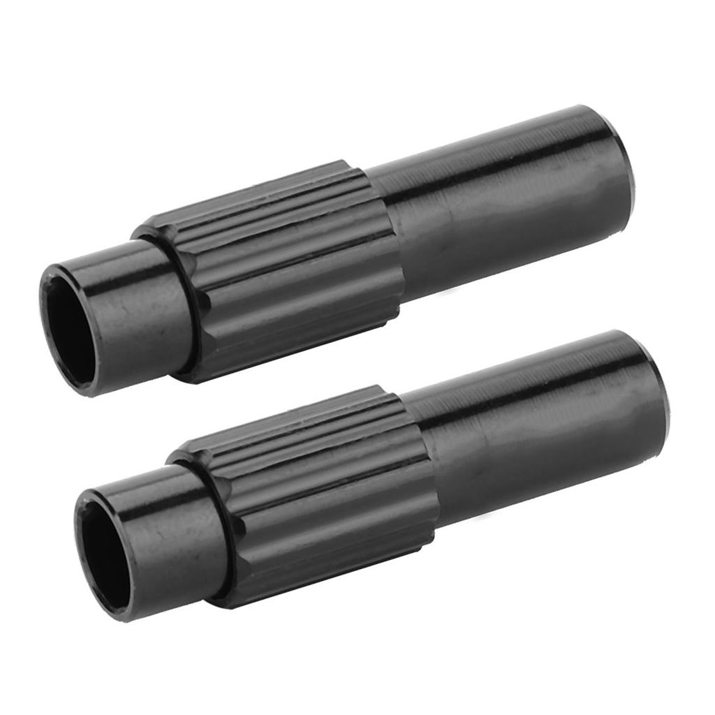 1 pair Bike Brake Cable Gear Connector Line Regulator Adjuster Housing (black)
