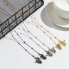 With Alligator Clips Beaded Mask Holder Glasses Chain Ear Saver Holder Necklace Strap Mask Lanyards