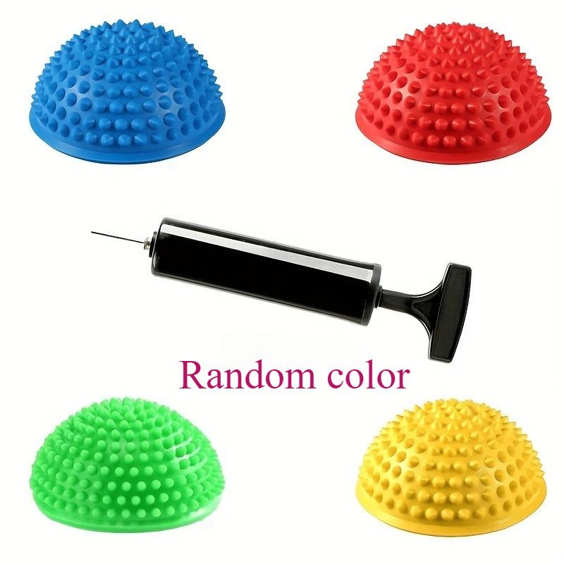 

Набор из 4 надувных полумесяцев для йоги - Домашний тренажер для баланса для пилатеса, Упражнения для кора и бедер, Устойчивый купол, Массаж стоп - Йога и домашние упражнения