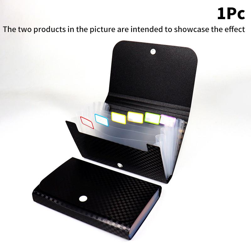 

7-слойный 13-слойный водонепроницаемый чехол для файлов с самоклеящимися индексными язычками. Маленький кошелек для файлов. Папка для квитанций. Папка-гармошка A6. as the picture