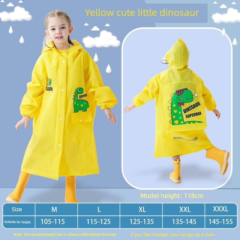Children's Raincoat for Boys and Girls 2023 New Model for Girls and Boys Primary School Students Full-Body Waterproof Rain Poncho for Older Kids