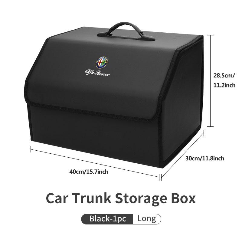 Car Organizer Trunk Storage Box Stowing Tidying Container Bag For Alfa Romeo 159 Giulietta 156 147 Giulia Mito GT Stelvio Spider