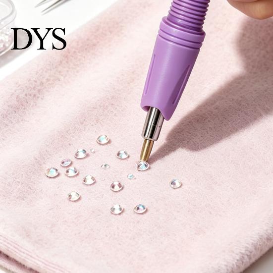 Flatback Rhinestone Setter Wand Hotfix Applicator Kit with 7 Tips, Hot Fix Crafting Supplies Tool, for DIY Clothing Fabric Craft Projects Shoes