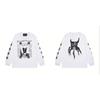 Washed Vintage Distressed Cotton Long Sleeve Tee Oversized Streetwear Style Men Casual Daily Wear