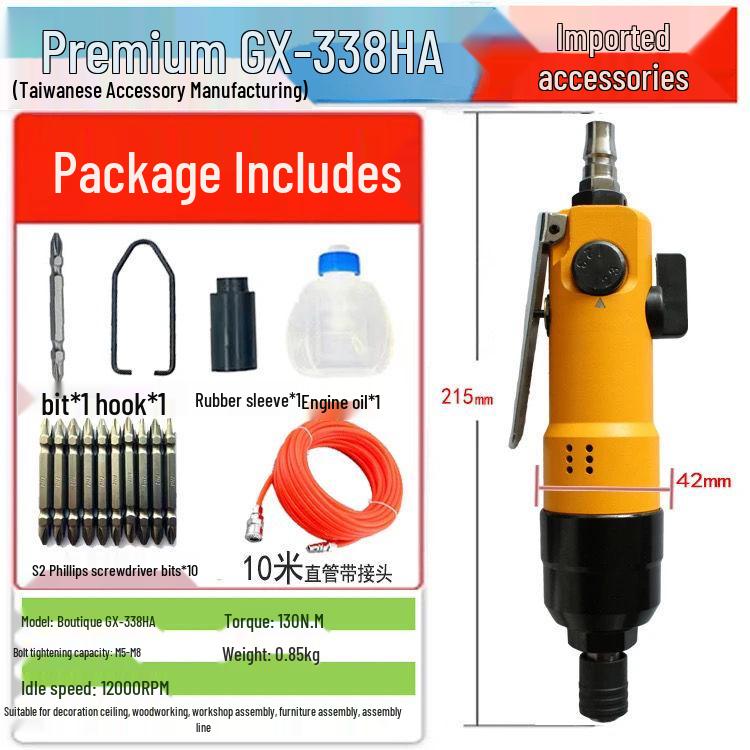 High-Power Industrial Grade Pneumatic Air Screwdriver for Woodworking