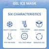 Cold Face Eye Mask Ice Pack Reduce Face Puffy, Dark Circles, Gel Beads Hot Heat Cold Compress Pack, Face SPA for Women Sleeping