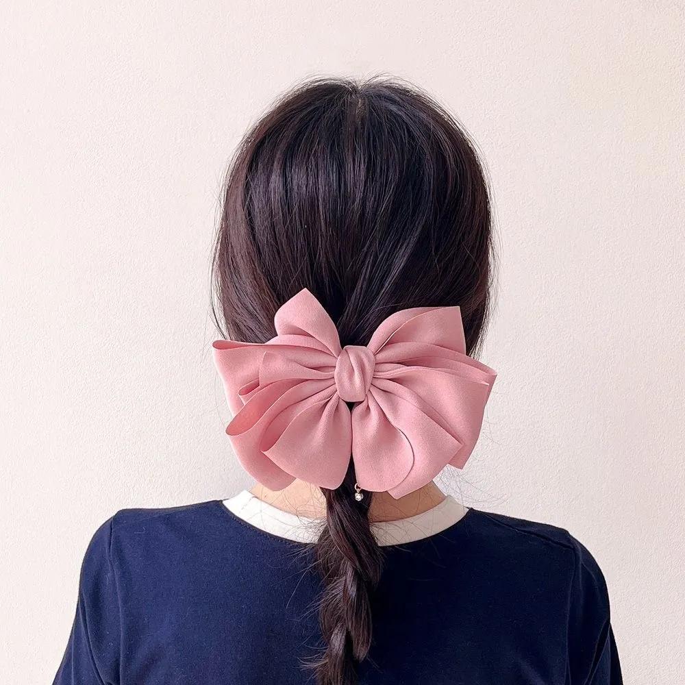 Updo Hairpin Long Hair Hairpin Angel Shushu Layered Cubic Automatic Hairpin Pink