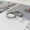 Heart-Shaped Resin Couple Ring - Simple, Creative Qixi & Valentine's Day Gift
