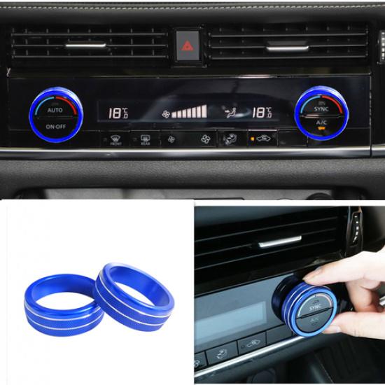 Dashboard Console Air Condition Knob Blue Trim For Nissan Rogue -