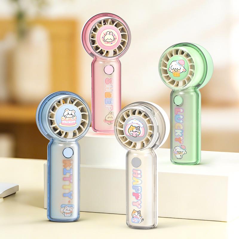 

Portable USB Rechargeable Mini Cartoon Handheld Fan – Ideal Student Gift with Strong Breeze Factory/Wholesale/Export/Cross-border