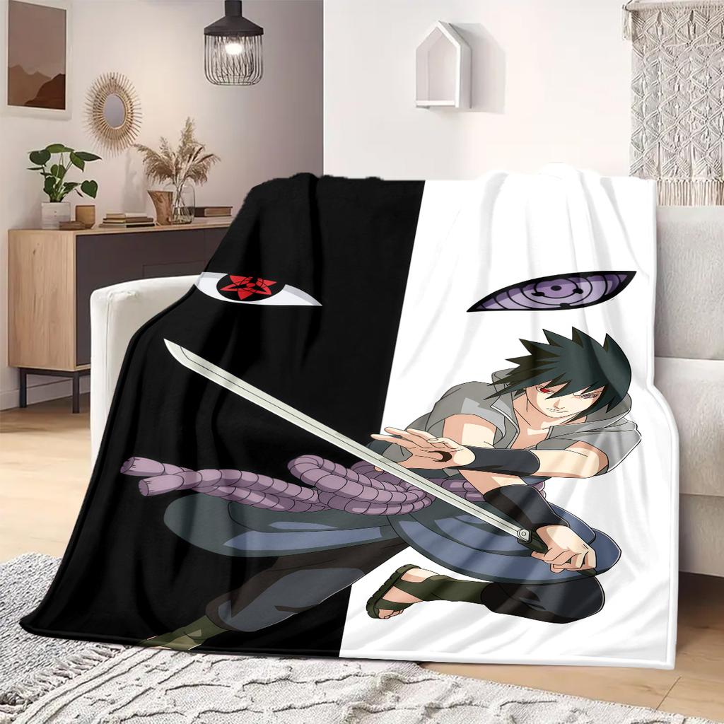 Naruto Anime Print Blanket Warm  Comfortable Flannel Blanket Suitable for Bedrooms, Sofas, Beds, Chairs, Picnics, Travel
