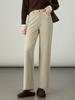 Women's High Waist Straight Leg Pants - Autumn 2025 Slimming Lyocell Cotton Khaki Casual Trousers