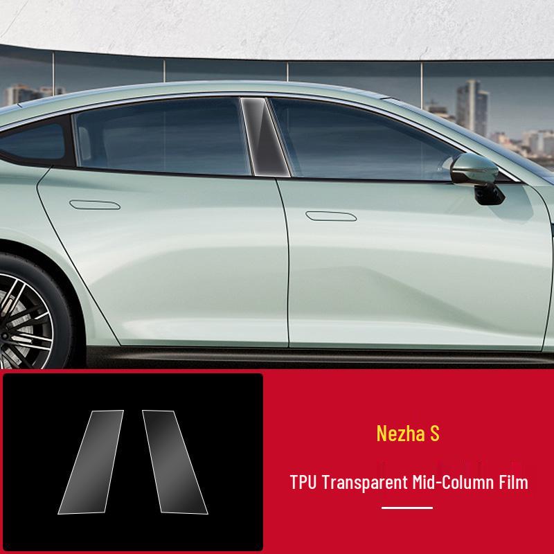Nezha V S U Car Headlight & B-Pillar Anti-Scratch Protective Film Set