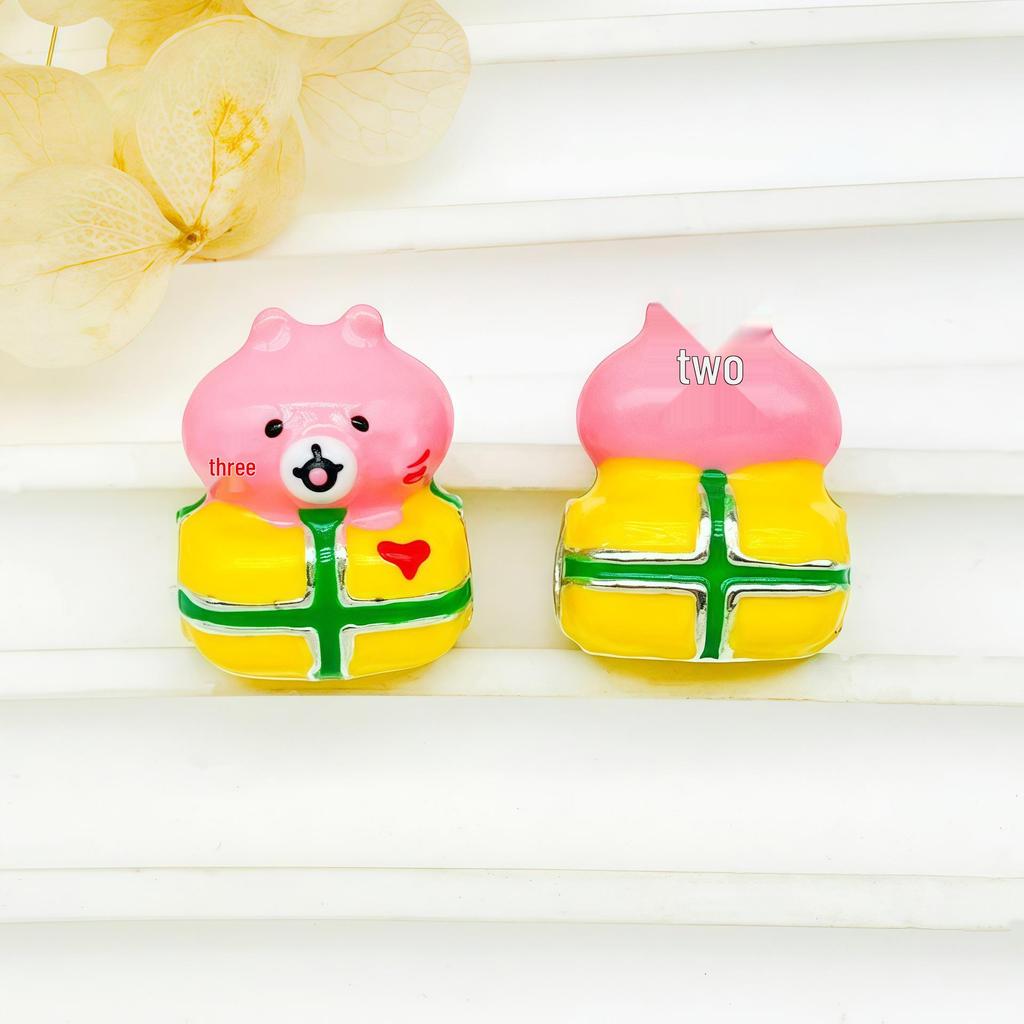 DIY Alloy Oil-Drop Beads: 3D Large-Hole Stringing Beads for Cute Girl Bracelets & Necklaces