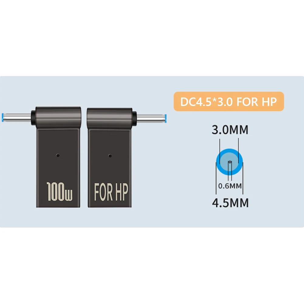 PD 100W Laptop Power Charger Supply Adapter USB Type-C Female To DC Male Jack Plug Converter for ASUS 19V 20V HP 19.5V Dell