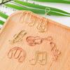 50Pcs Mini Paper Clips Music Note Shaped Paper Clip for Home Office Note Paper Clips Stationary Clips File Folders Clamp