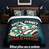 South Sydney Rabbitohs Design Bed Bedding Set 1 Duvet Cover + 2 Pillowcases Soft Breathable Household Bed Linens