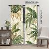 2 szt.   Zasłony z nadrukiem liści palmowych   Z tunelem na karnisz   Zasłony drukowane cyfrowo   Materiał poliestrowy   Nadaje się do salonu   Clo
