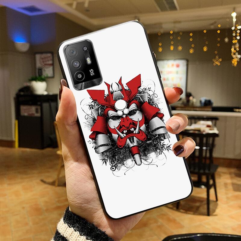 Samurai Phone Case for OPPO A54 A74 A94 A53S A9 A5 A15 A16 A91 A96 A76 Reno8 8Pro Reno2 Z
