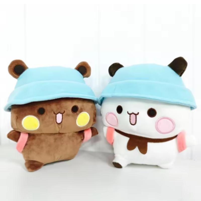 

Милая кукла с выражением лица Bubu Dudu, плюшевая игрушка Yier Panda Bear, плюшевая кукла, мягкая игрушка для животных, декор для детей, подарок 2pcs