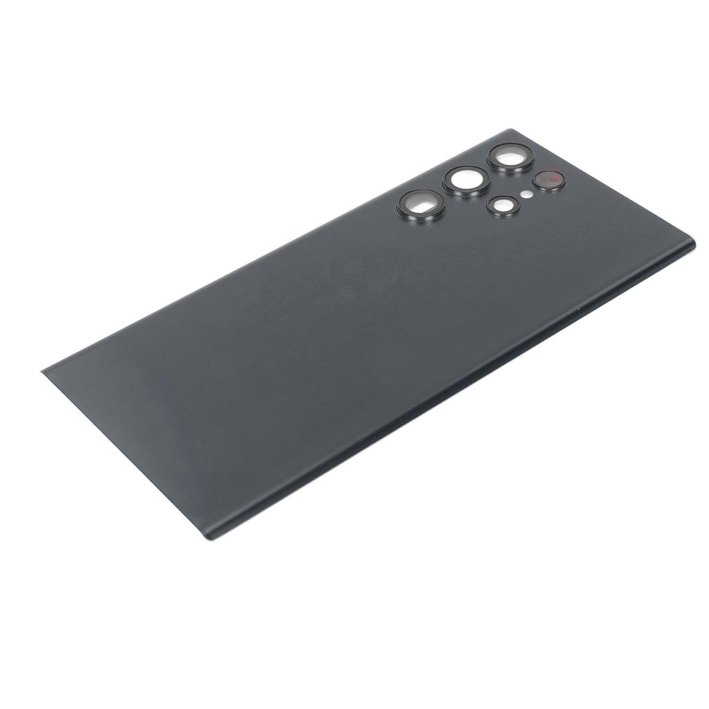 Back Glass Cover Waterproof Housing Door with Camera Glass Lens and Tape Parts Replacement For Samsung Galaxy S22 Ultra