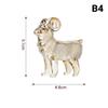 Kristallschaf-Figur 2027 Sternzeichen Schaf Statue Zuhause Schreibtisch Bücherregal Büro Ornament Schaf Dekoration Feng Shui Bringt Glück