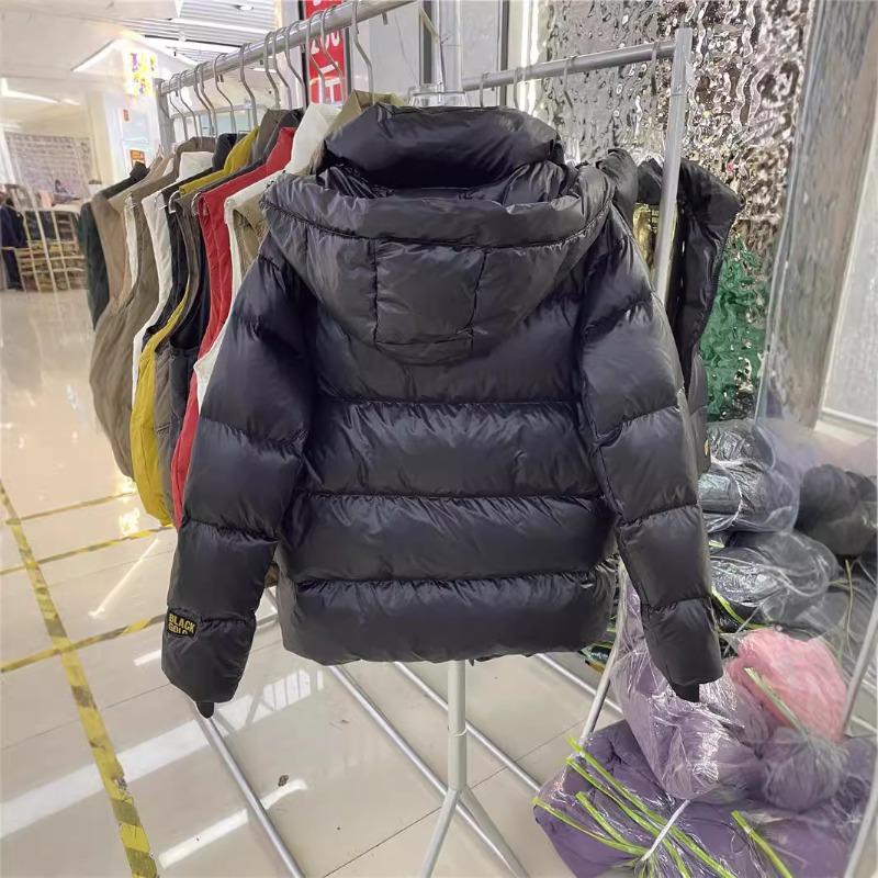 Black and Gold Down Jacket Women's Short Winter New Couple Men's and Women's Thickened High-end Coat