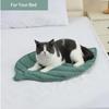Cooling Cotton Cat Bed Mat LeafShaped Breathable Dog Sleep Blanket Double Sided Washable Pet Floor Rug Home Comfort Pad