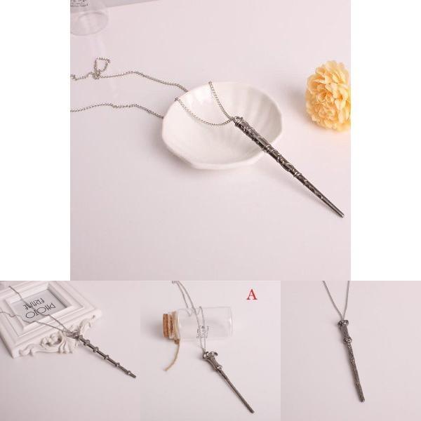 Magic Wand Pendant Necklace For Men And Women Stunning Alloy Fashion Jewelry