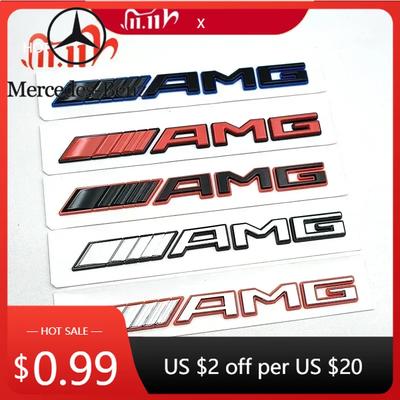 Autocolant Auto AMG W220 Pentru Benz AMG Nou Siglă 3D ABS Emblema AMG Litere Insignă Portbagaj Auto Pentru Mercedes Benz A B C E S GLA GLB GLC GLE