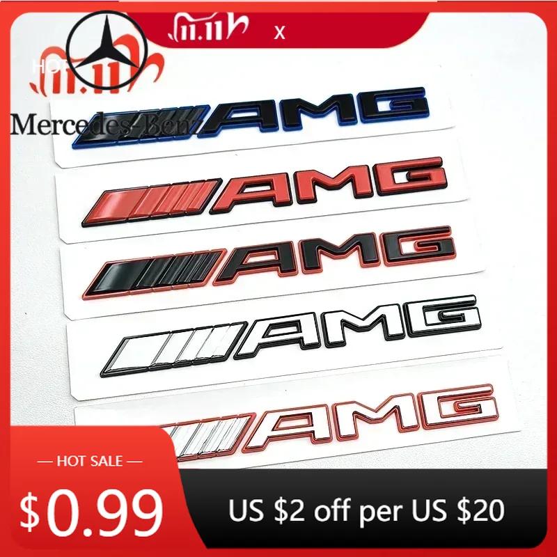 Adesivo per Auto AMG W220 Per Benz AMG Nuovo Logo 3D in ABS Emblema Lettere AMG Badge per Bagagliaio Auto Per Mercedes Benz A B C E S GLA GLB GLC GLE