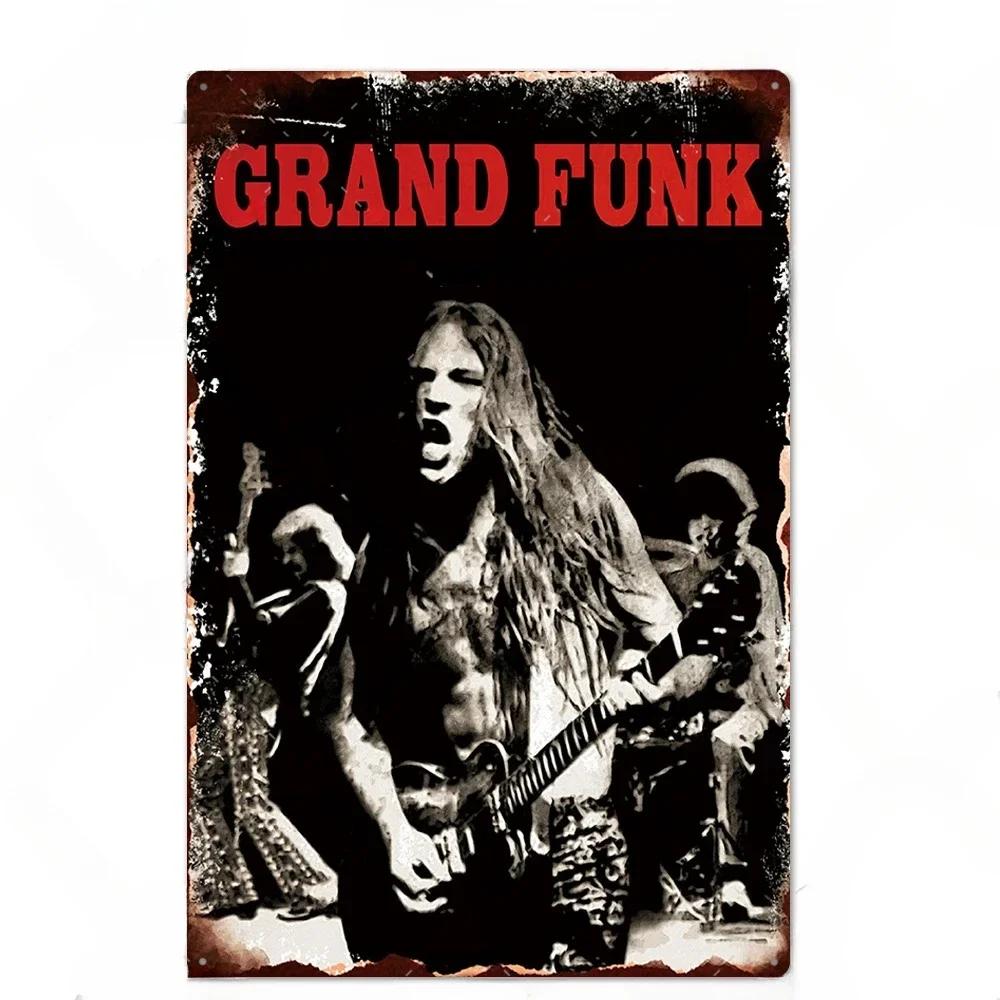 Rock Band Posters Decor Metal Signs Vintage Metal Tin Sign Plaque Metal Wall Plate Bar Club