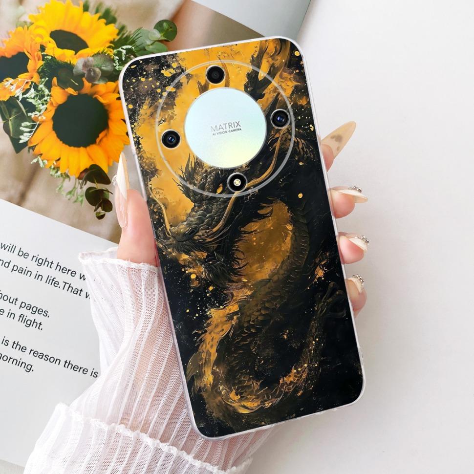 For Honor X9a 5G Case Magic 5 Lite Cover Dragon Cartoon Soft Silicone Phone Cases For Honor Magic5 Lite HonorX9a X 9a Bumper