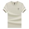 STORN Pure Cotton Business Casual Short Sleeve Crew Neck T Shirt Embroidery Paul Style T Shirt