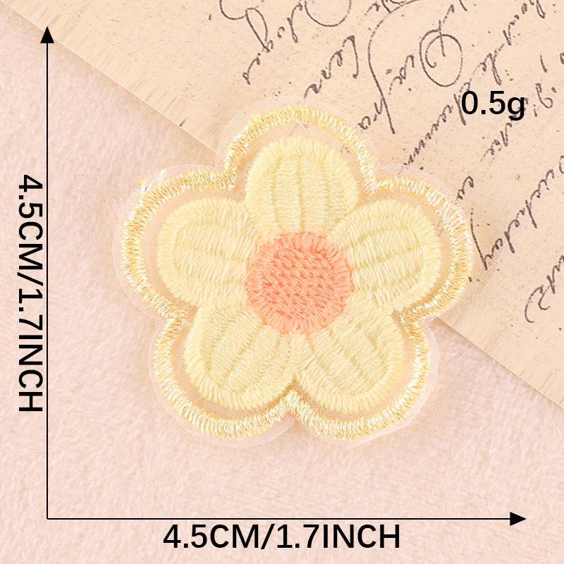 Computer Embroidery Label Flower Diy Hand Account Accessories Accessories Patch Cloth Sticker Brooch Jewelry Hair Accessories Embroidery Sticker