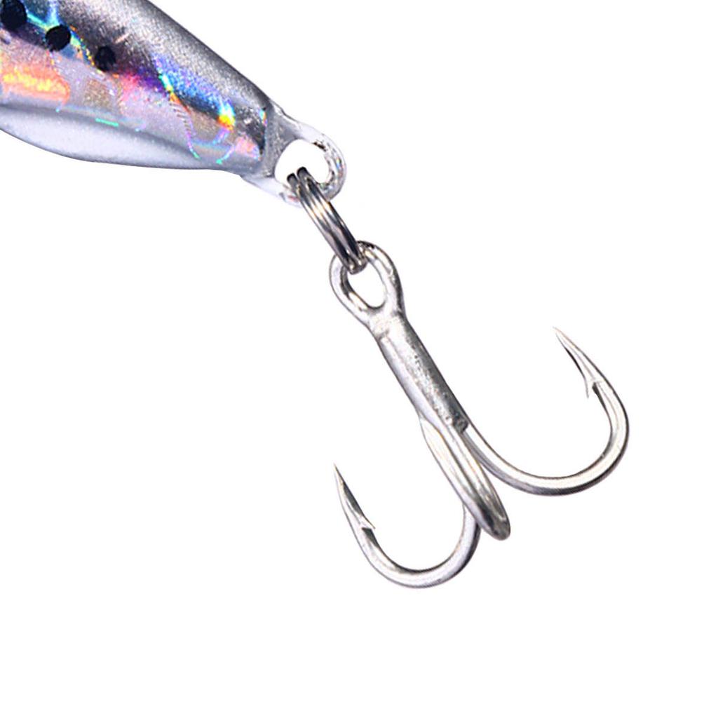 High Quality 10g 5cm Metal Artificial Hard Bait Jigging Lure Hooks for Carp Trout Effective Rivers Streams for Float Fishing
